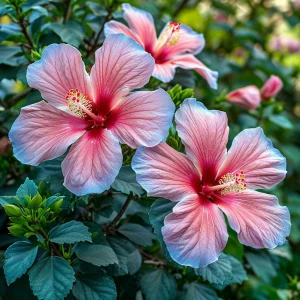 Гибискус садовый Тропикал Сан купить по цене от 293р. в интернет-магазине «Посадика» с доставкой почтой в в Кусае и по всей России – [изображение №1].