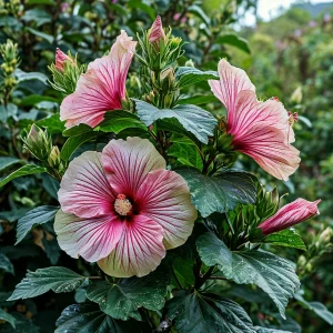 Гибискус Иден Бьюти купить по цене от 460р. в интернет-магазине «Посадика» с доставкой почтой в в Кусае и по всей России – [изображение №1].