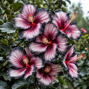 Гибискус садовый Самер Бридж купить по цене от 306р. в интернет-магазине «Посадика» с доставкой почтой в в Кусае и по всей России – [изображение №1].