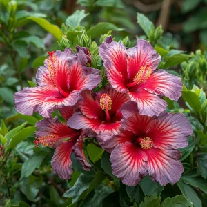 Гибискус Кримсон Флейм купить по цене от 479р. в интернет-магазине «Посадика» с доставкой почтой в в Кусае и по всей России – [изображение №1].